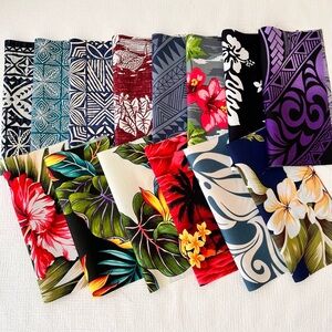 Hawaiian Fabric From Hawaii Scraps For Quilting, Craft, Sawing …etc 20cm  Square